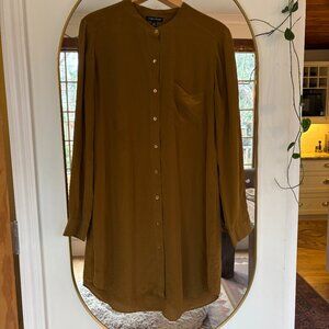 Eileen Fisher - Mustard Silk Tunic - Medium